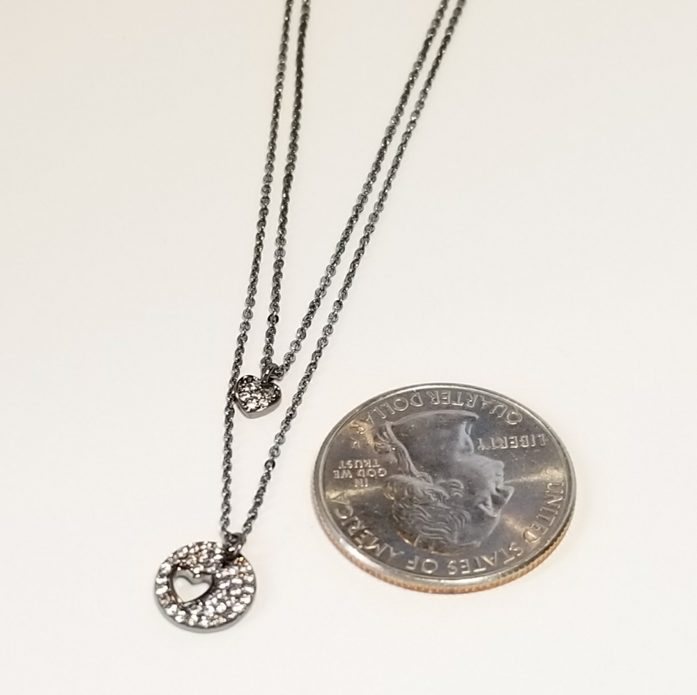 💖 New in Gift Box 🎁 Double Hearts Layered - Picture 9 of 10